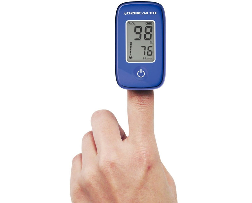 TempIR Finger Pulse Oximeter - Deluxe Digital Blood Oxygen (SpO2) & Pulse Rate Monitor With OLED Display