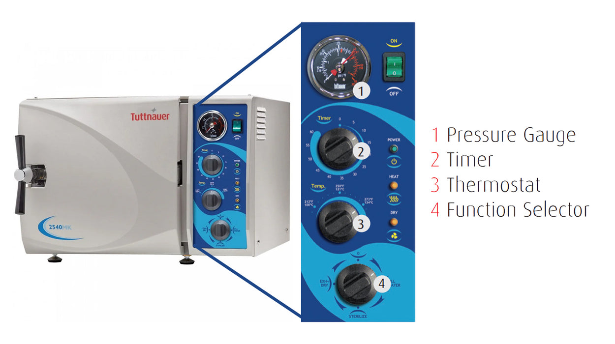 10" Kwiklave Manual Autoclave - M Series