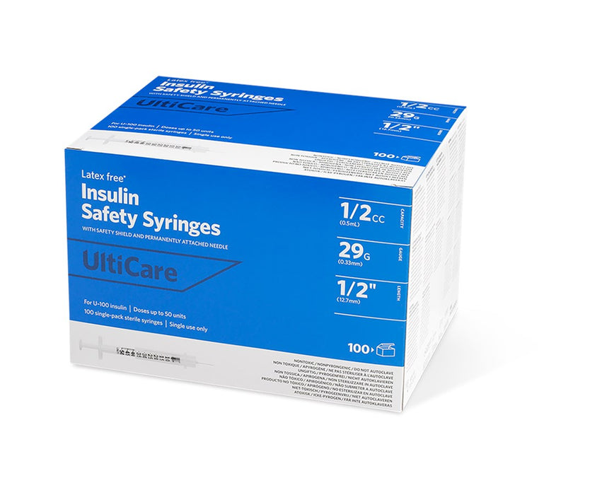 UltiCare U-100 Insulin Safety Syringe (100/box)