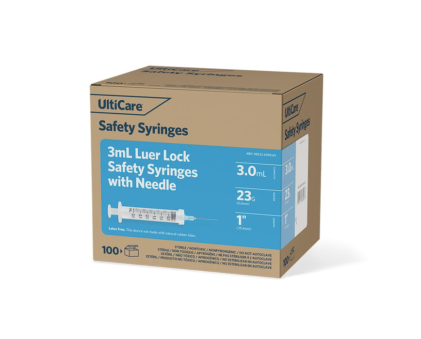 UltiCare Luer Lock Safety Syringe (100/box)