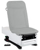 FusionOne Power Hi-Lo Exam Table w/ Drawers & Adjustable Back. Manual Backrest, Stirrups, Pelvic Tilt, Drawer Warmer, Electric Receptacle, OneTouch Wheels, Premium Upholstery
