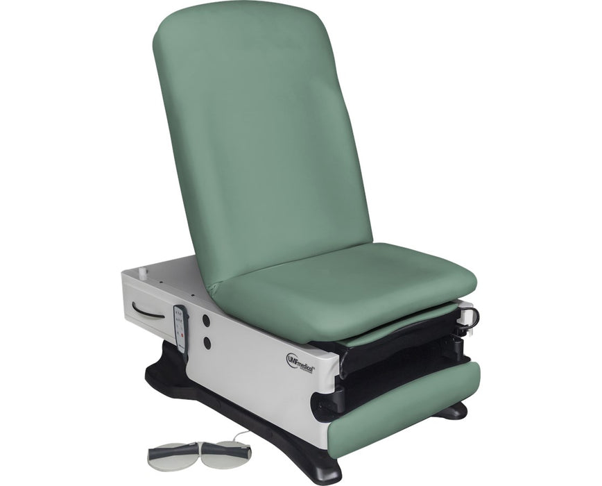 ProGlide 100 Bariatric Power Hi-Lo Exam Table. Shrouded Base w/ Adjustable Back