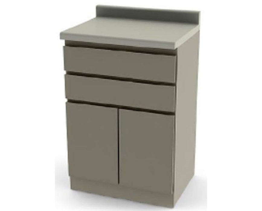 24"W Modular Base Cabinet w/ 2 Drawers & 2 Doors
