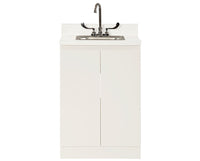 24"W Modular Base Cabinet w/ 2 Doors & Sink