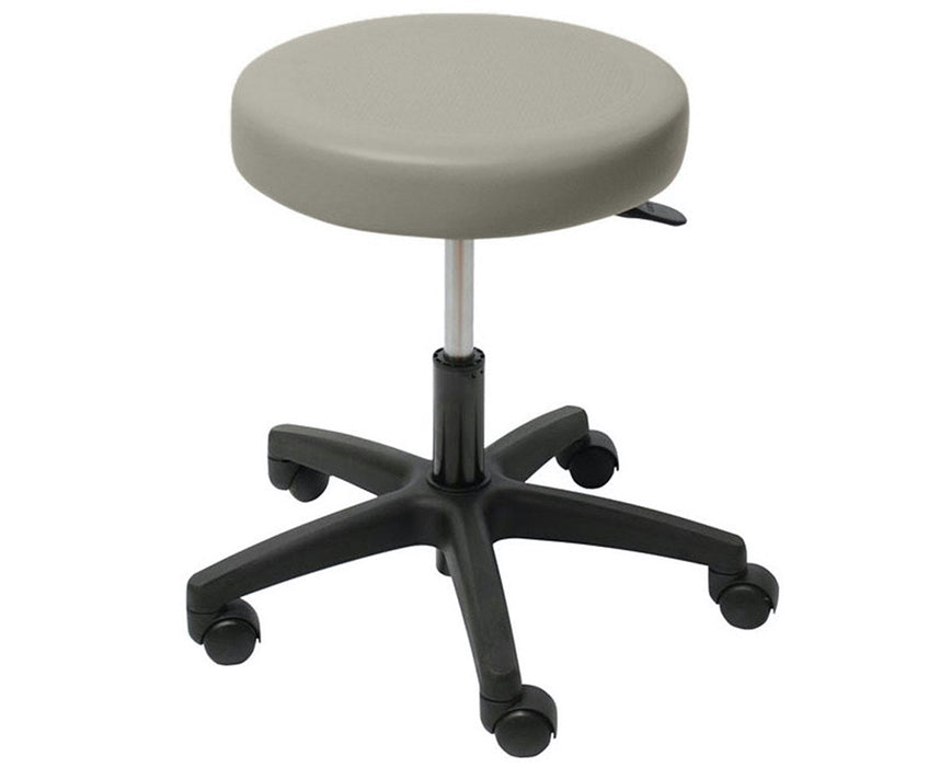 Ultra Comfort Stool Pneumatic Height Adjustment w/ Backrest & Foot Ring