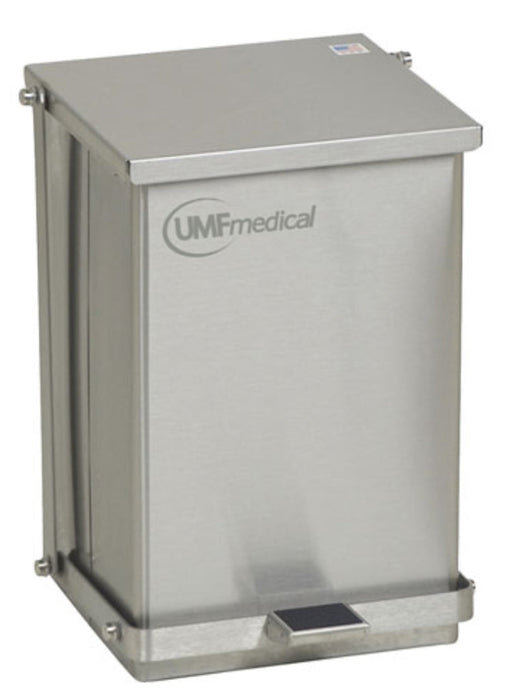 Step-On Waste Receptacle. Stainless Steel. 24 Qt Capacity