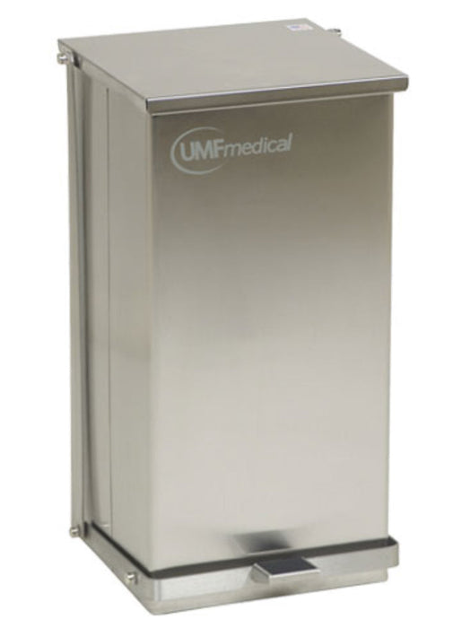 Step-On Waste Can. Stainless Steel. 48 Qt Capacity