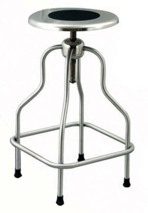Stainless Steel Revolving Exam Stool. 25" - 31"H