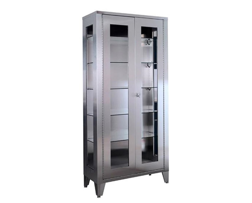 77" Stainless Steel Large Storage Cabinet