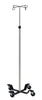 4-Leg Stainless Steel Infusion Pump Stand. 4 Hooks