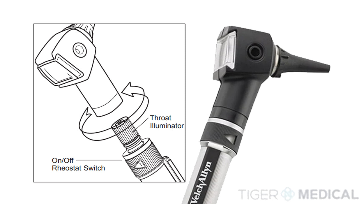 Pocketscope Otoscope with Throat Illuminator