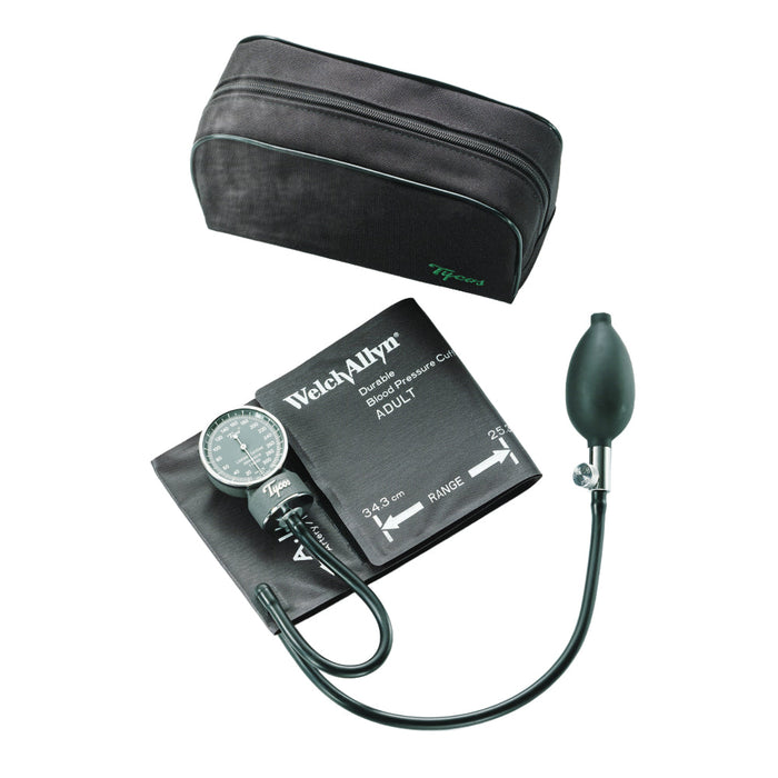 Platinum Aneroid Set w/ DuraShock Technology. Pocket. Two-Piece Reusable 2-Tube Adult Cuff