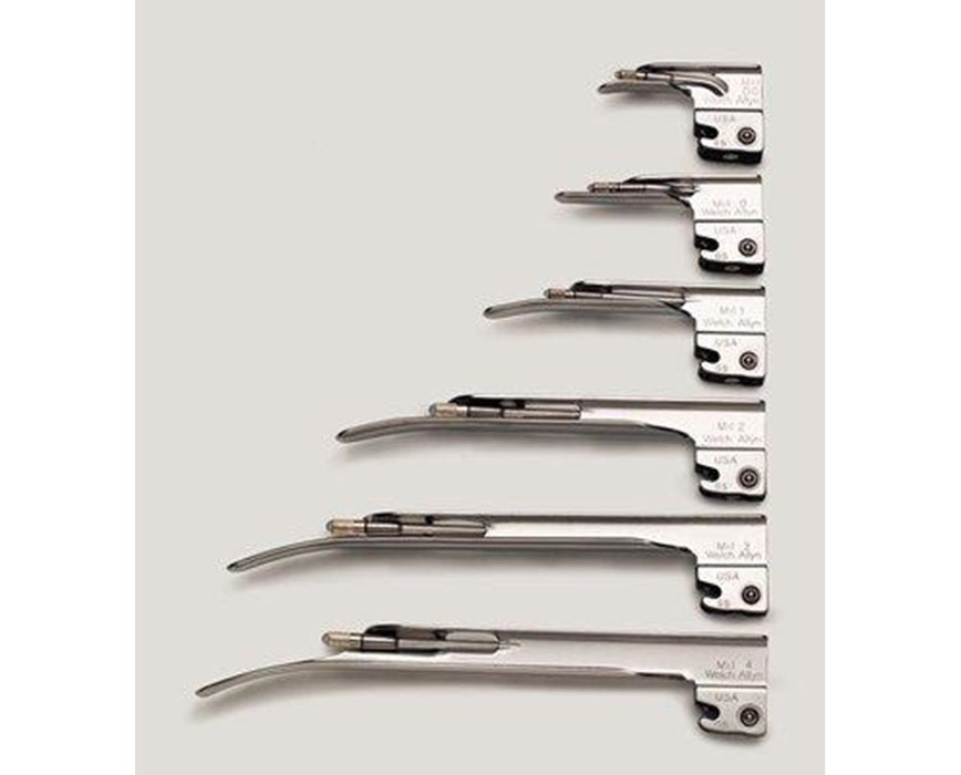 Standard (Lamp) Miller Laryngoscope Blade - Size 0