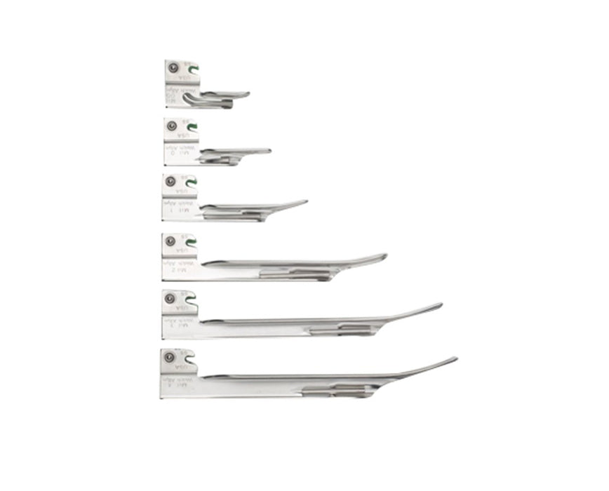 Fiber Optic Miller Halogen Laryngoscope Blades Size 00