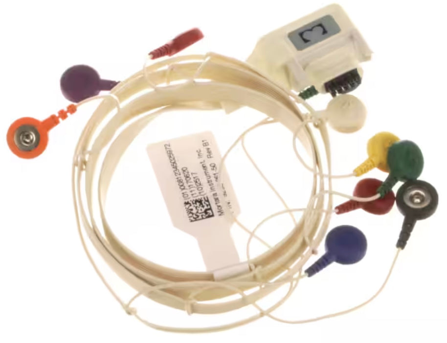 ECG Cable. Leadform w/ 10 Wire & Snap Ends for Surveyor S4