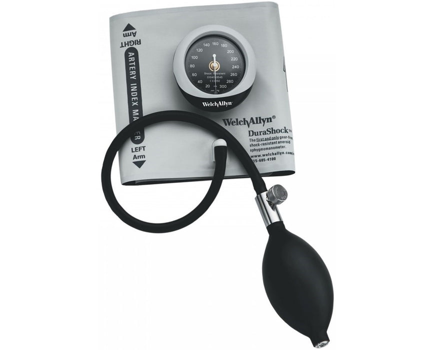 Silver Pocket Aneroid - w/ DuraShock Technology & bladder integrated cuff - Thigh Cuff