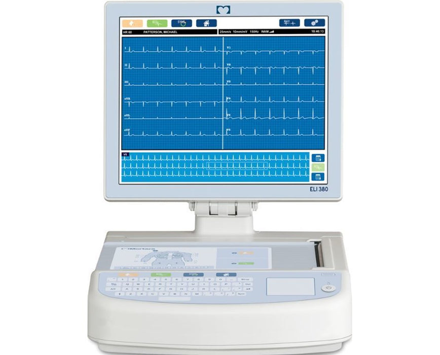 ELI 380 Resting Electrocardiograph ECG w/ Standard Monitor
