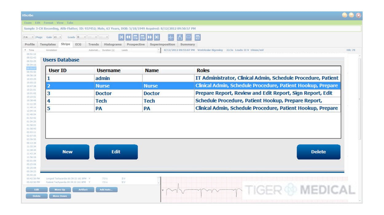 Hscribe Holter Analysis System, Version 6, with Adult & Pediatric Arrhythmia Analysis