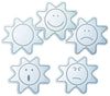 Pediatric Mood Mirror. 5-Pack Set: How Do I Feel Today?, Happy, Sad, Surprise & Wonder, Angry Face for Physical Therapy