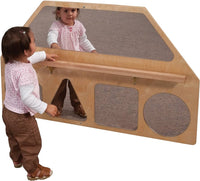 Wall-Mounted Pediatric Mirrors w/ Pull-Up Bar for Physical Therapy