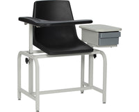 Blood Drawing Plastic Chair with Storage Drawer