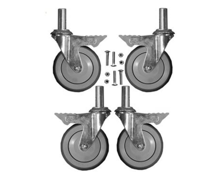 Replacement Locking Caster - Steel 5" Total Lock