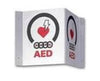 3-D V-Shape AED Wall Sign