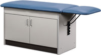 Cabinet Exam Table. Flat Top w/ Drop Section. Space Saver
