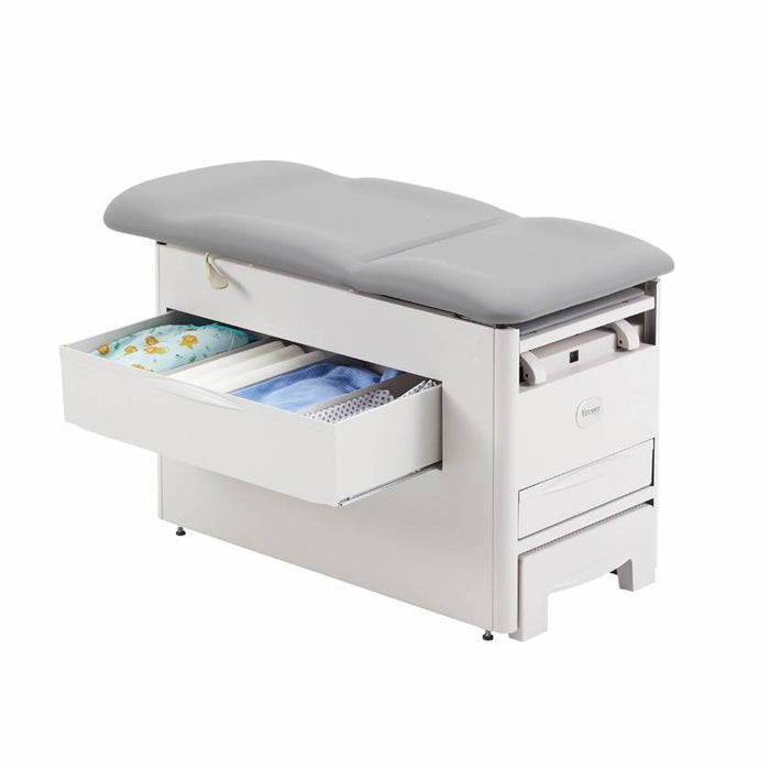 Versa Exam Cabinet Table w/ Adjustable Back, Pull-out Footrest & Step Stool (Stirrups Option)